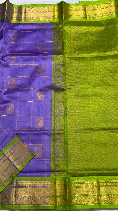 Mayil & Chakram Butta Pure Silk Cotton Saree