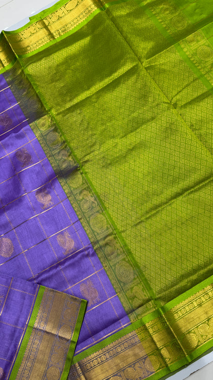 Mayil & Chakram Butta Pure Silk Cotton Saree