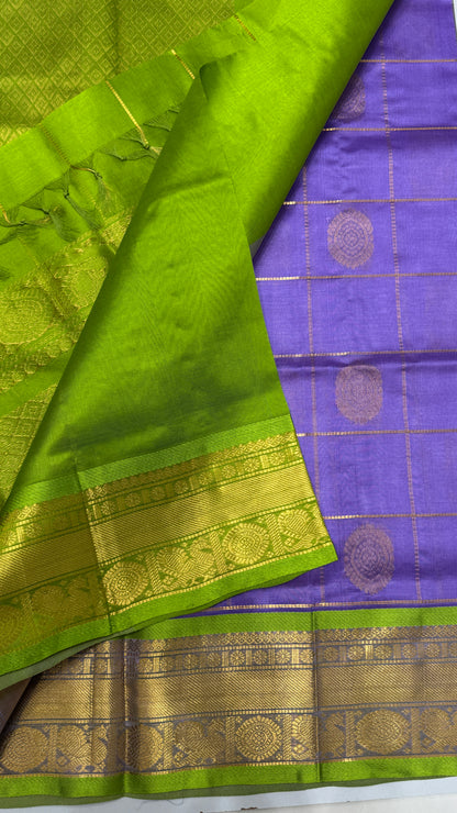 Mayil & Chakram Butta Pure Silk Cotton Saree