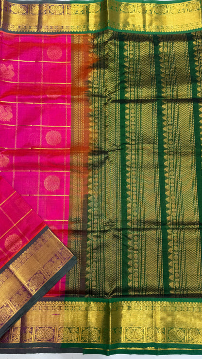 Mayil & Chakram Butta Pure Silk Cotton Saree