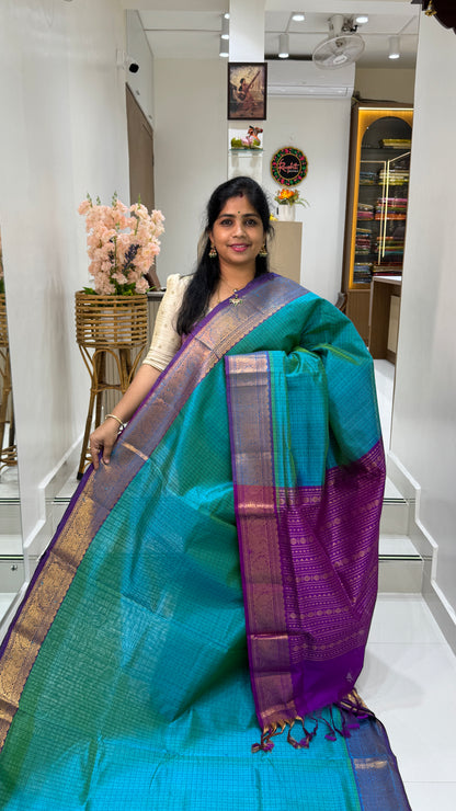 Pure handloom Lakshadeepam Silk cotton saree