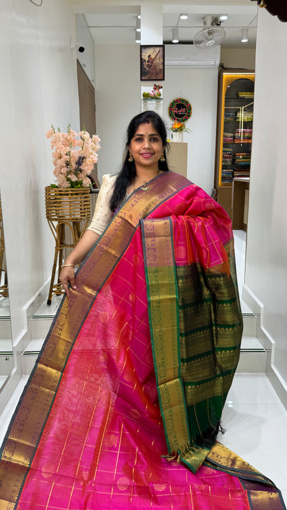 Mayil & Chakram Butta Pure Silk Cotton Saree