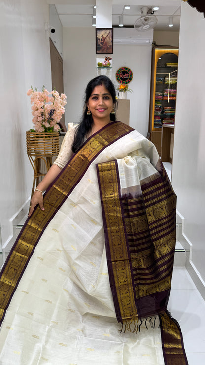 Buttas Pure Silk Cotton Saree