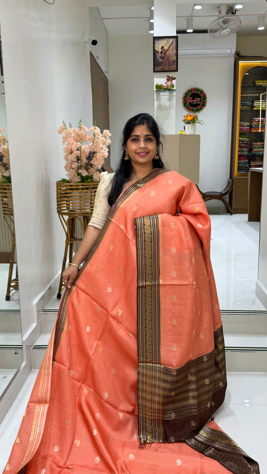Semi Munga Crepe Saree