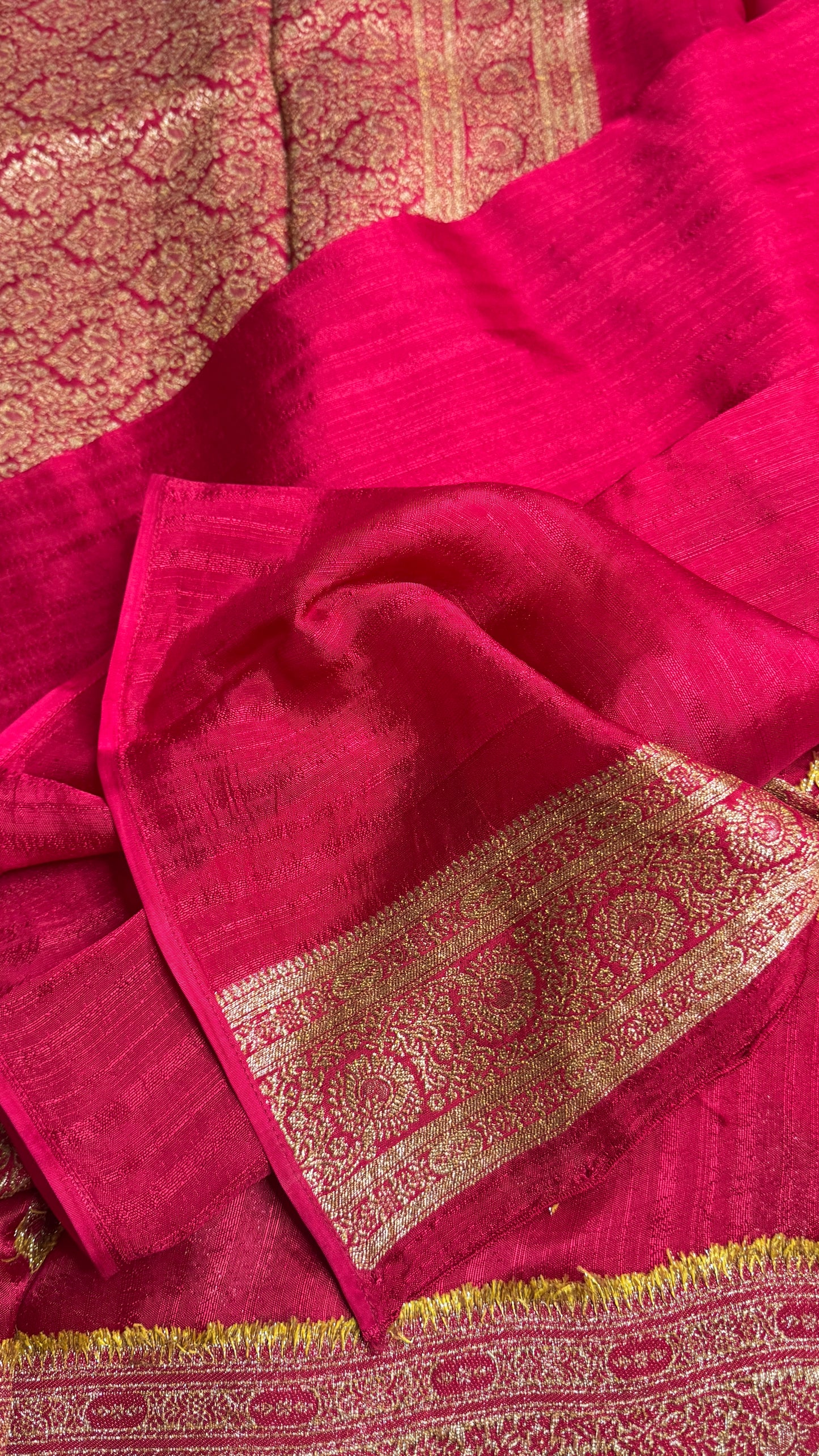 Semi Raw Silk Saree with Antique Border