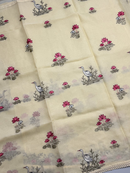 Kota Silk Embroidery Saree
