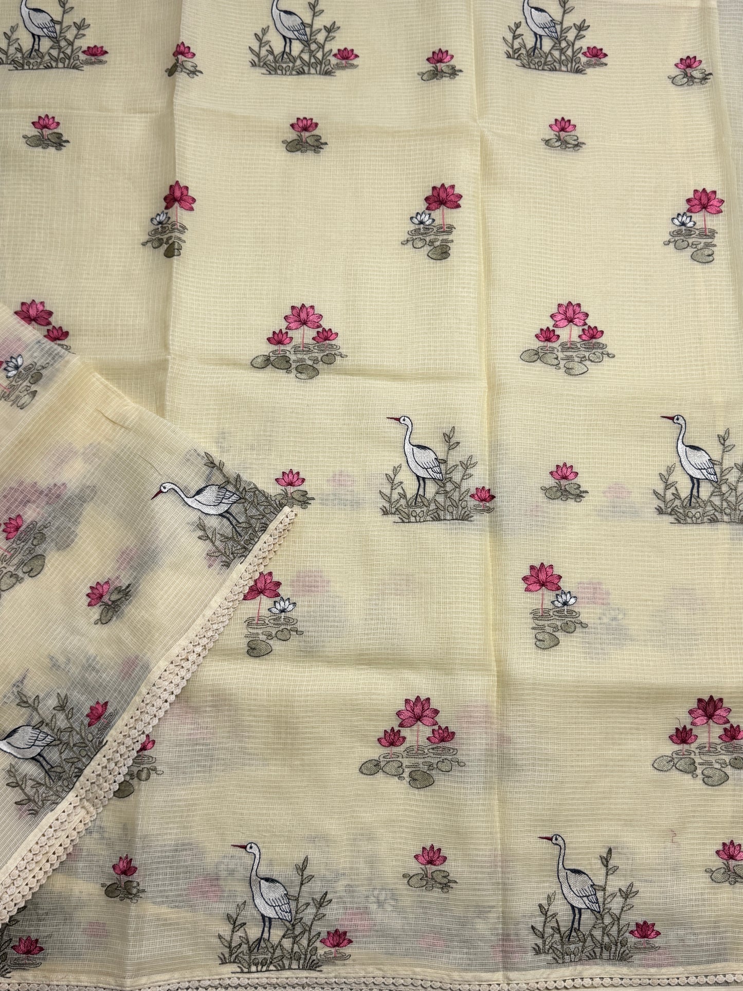 Kota Silk Embroidery Saree