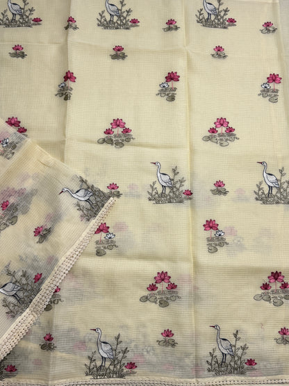 Kota Silk Embroidery Saree