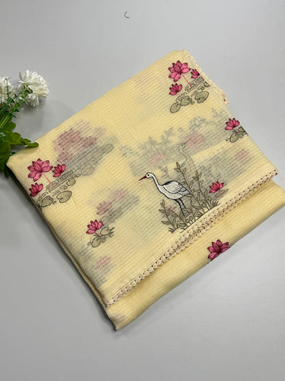 Kota Silk Embroidery Saree