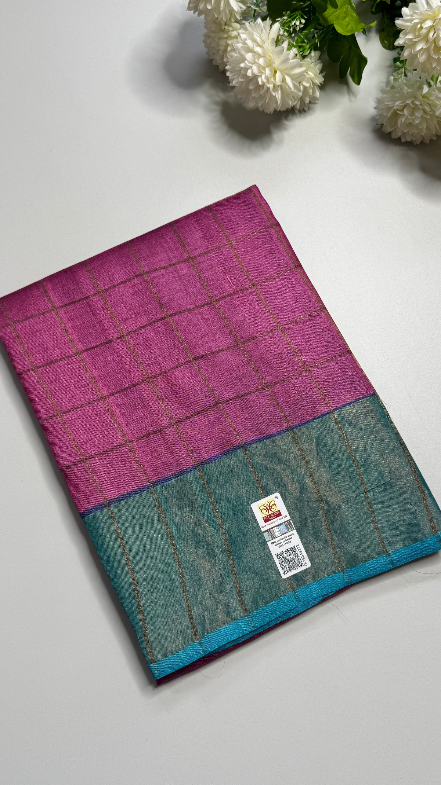 Handloom Pure Tussar Silk Saree