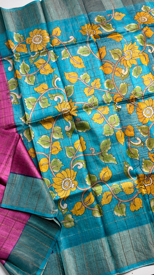 Handloom Pure Tussar Silk Saree