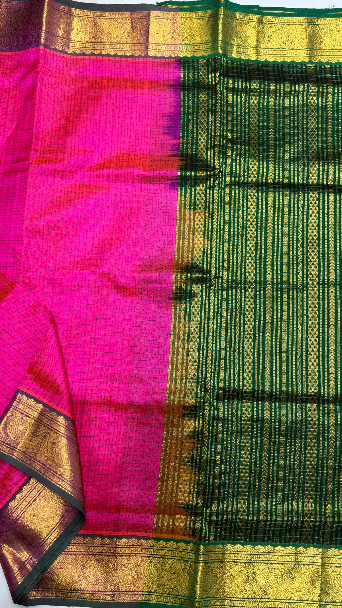 Pure handloom Lakshadeepam Silk cotton saree