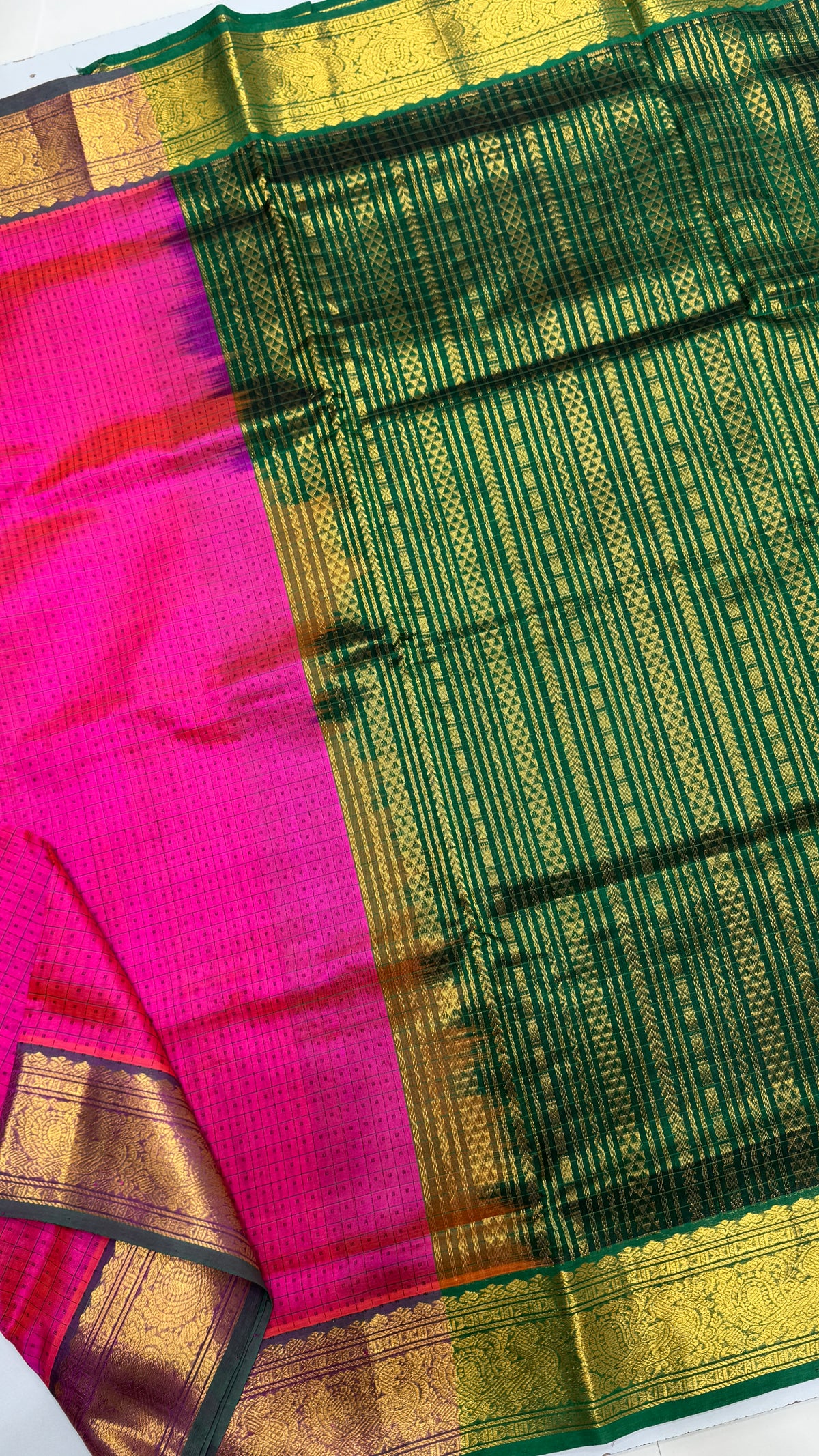 Pure handloom Lakshadeepam Silk cotton saree