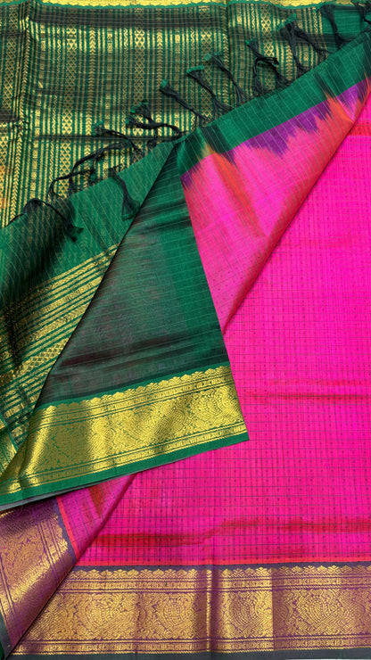 Pure handloom Lakshadeepam Silk cotton saree