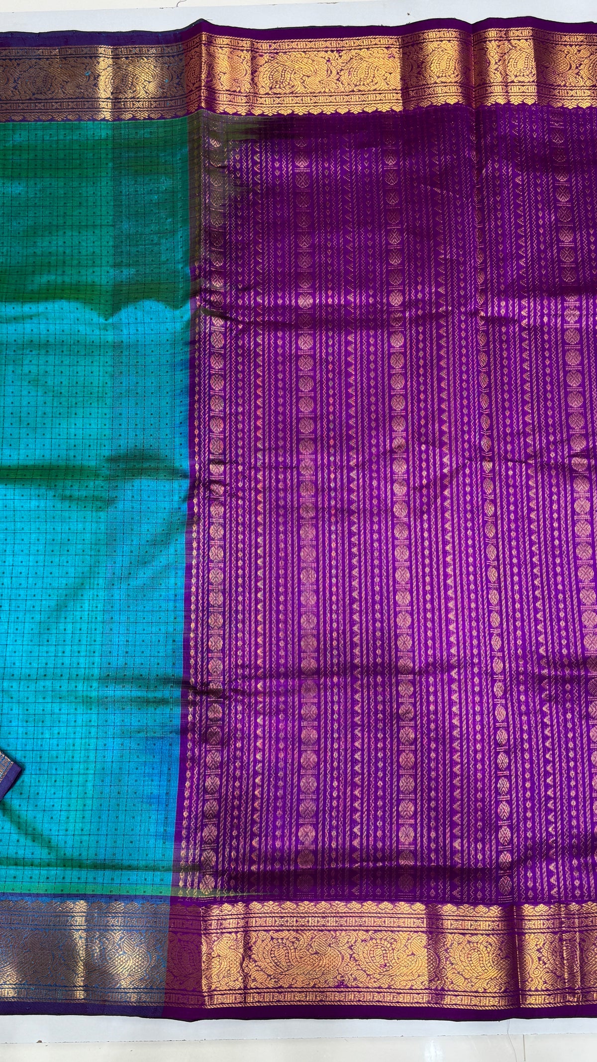 Pure handloom Lakshadeepam Silk cotton saree