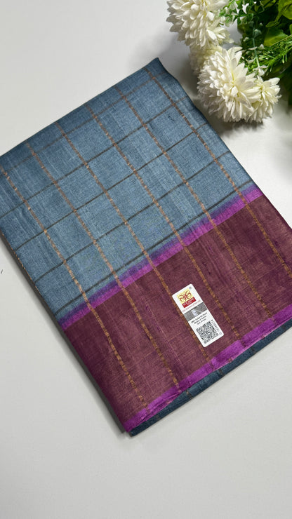 Handloom Pure Tussar Silk Saree