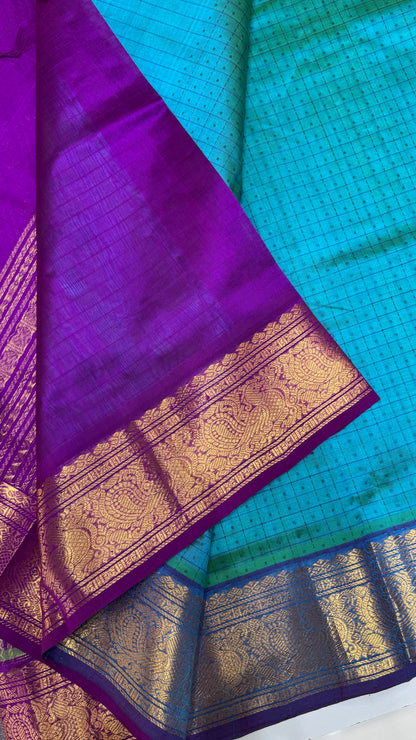 Pure handloom Lakshadeepam Silk cotton saree