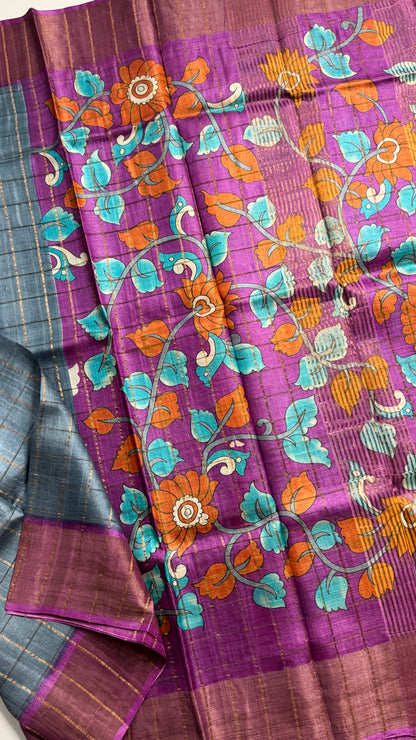 Handloom Pure Tussar Silk Saree