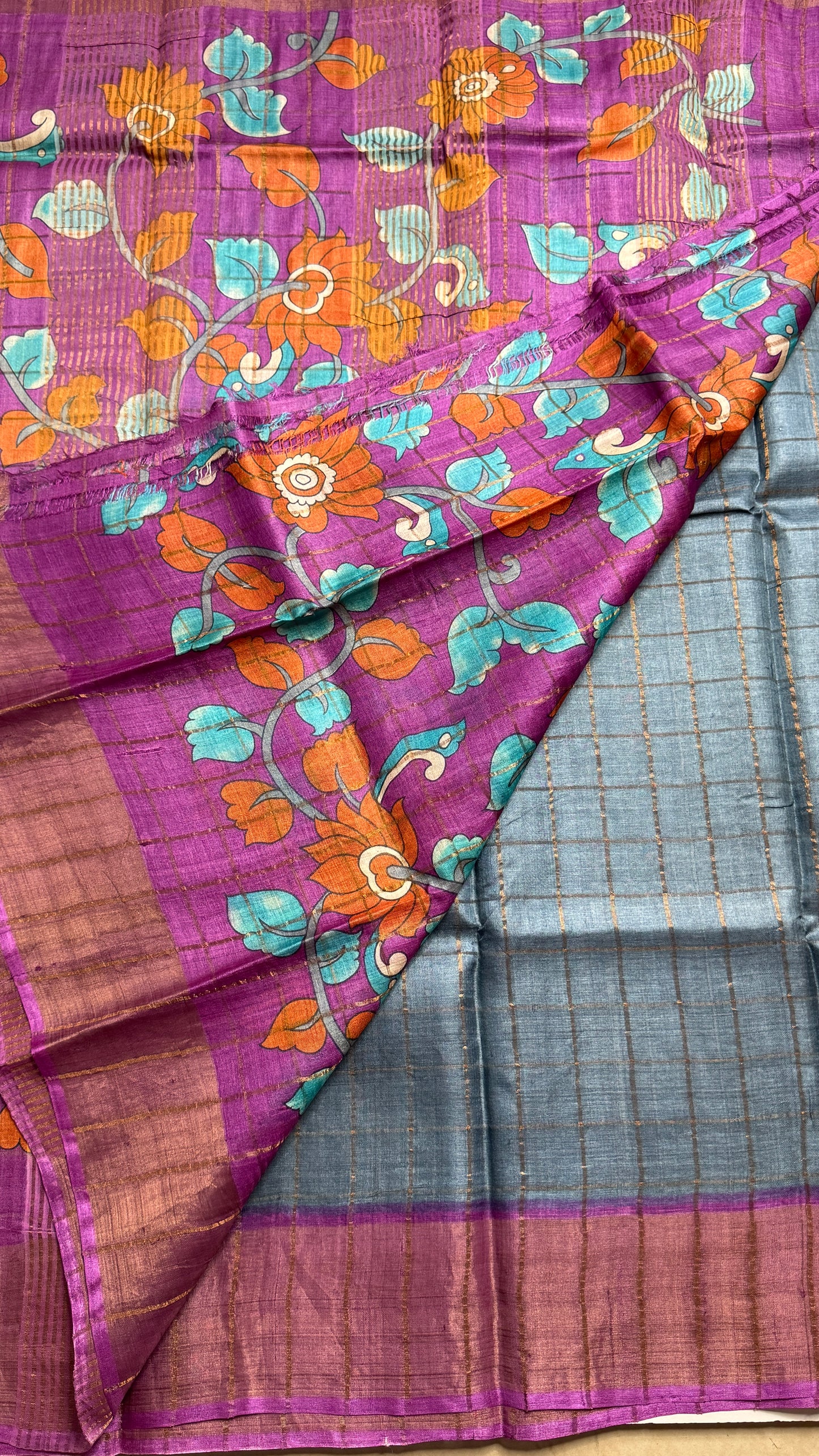 Handloom Pure Tussar Silk Saree