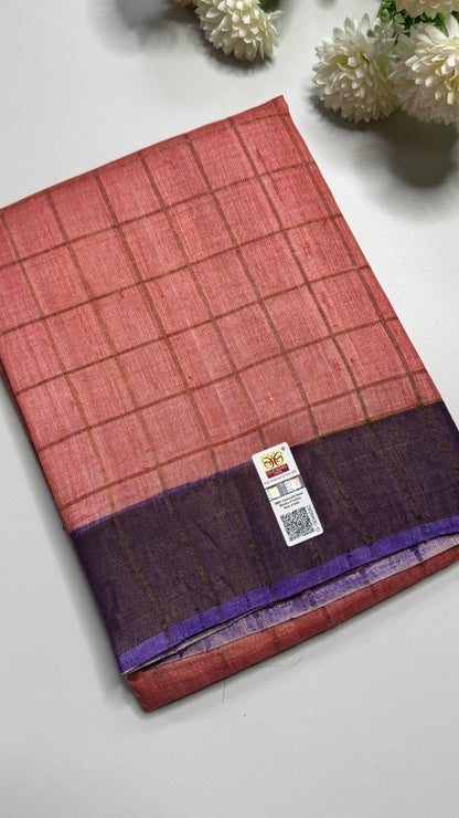 Handloom Pure Tussar Silk Saree