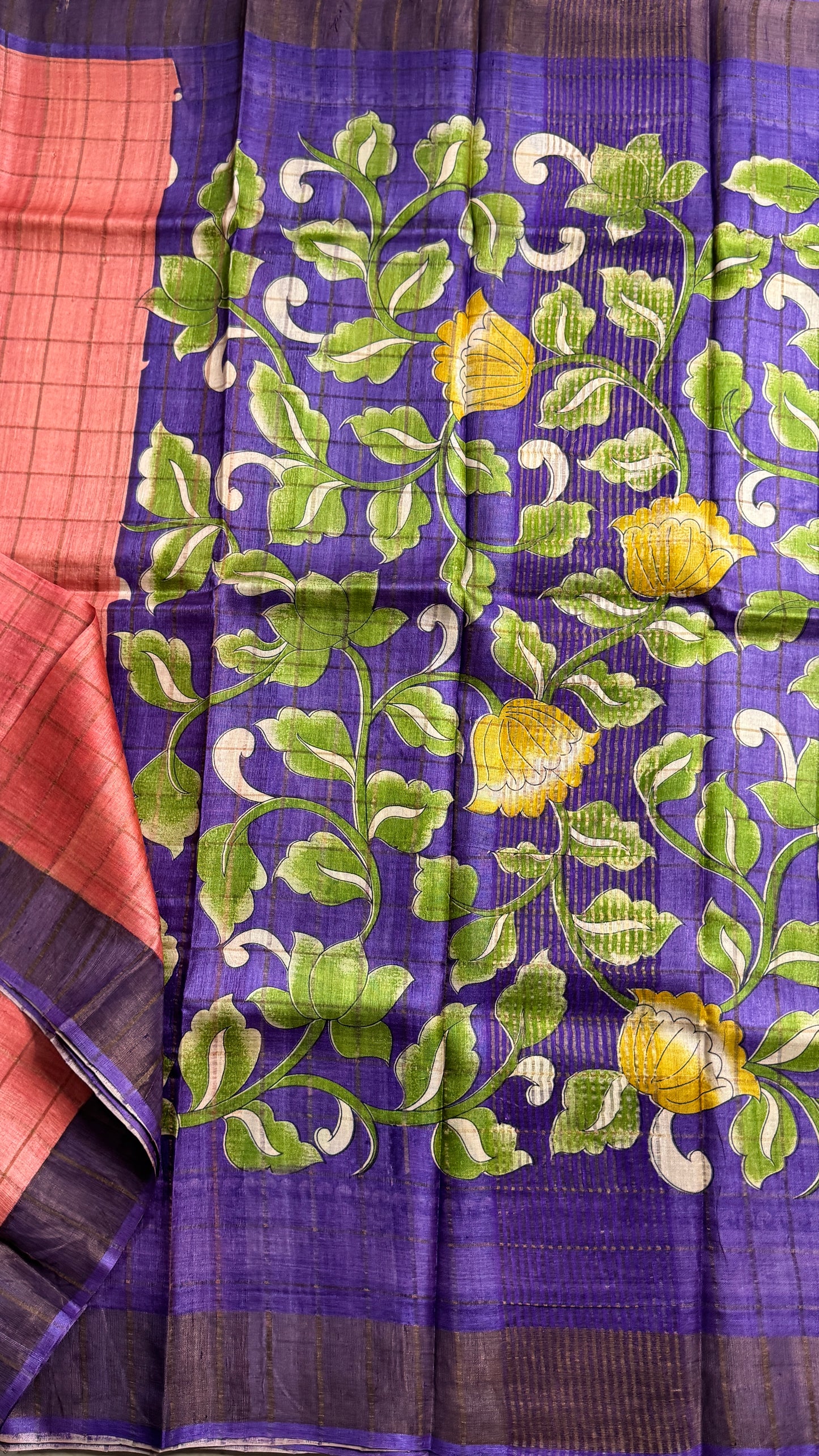 Handloom Pure Tussar Silk Saree