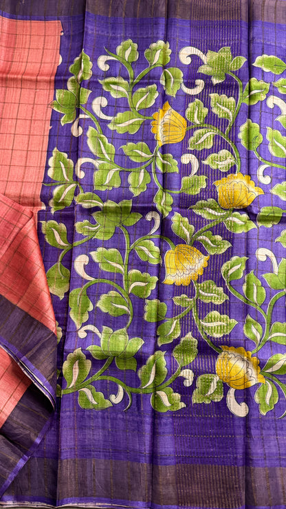Handloom Pure Tussar Silk Saree
