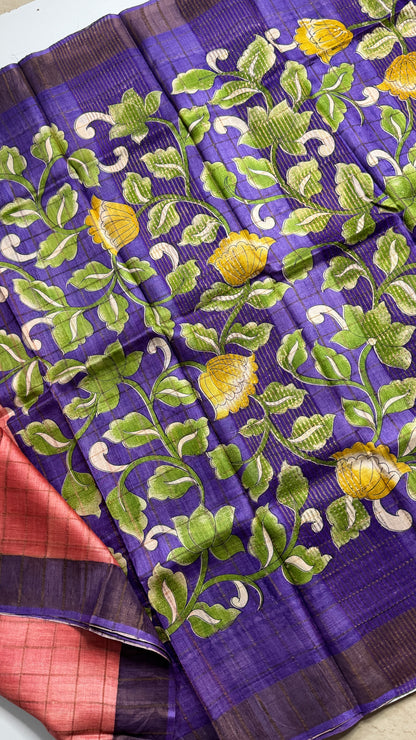 Handloom Pure Tussar Silk Saree