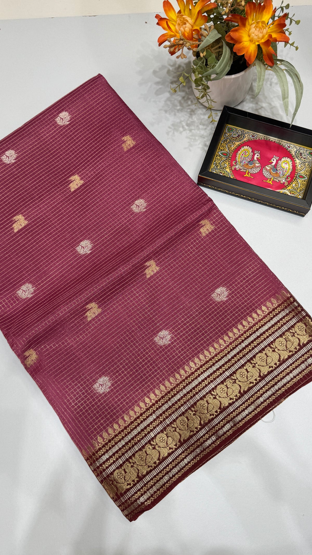 Semi Munga Crepe Saree