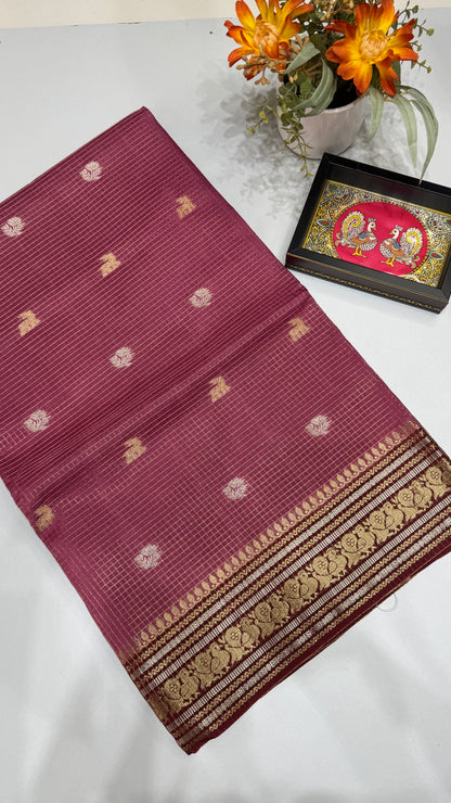 Semi Munga Crepe Saree