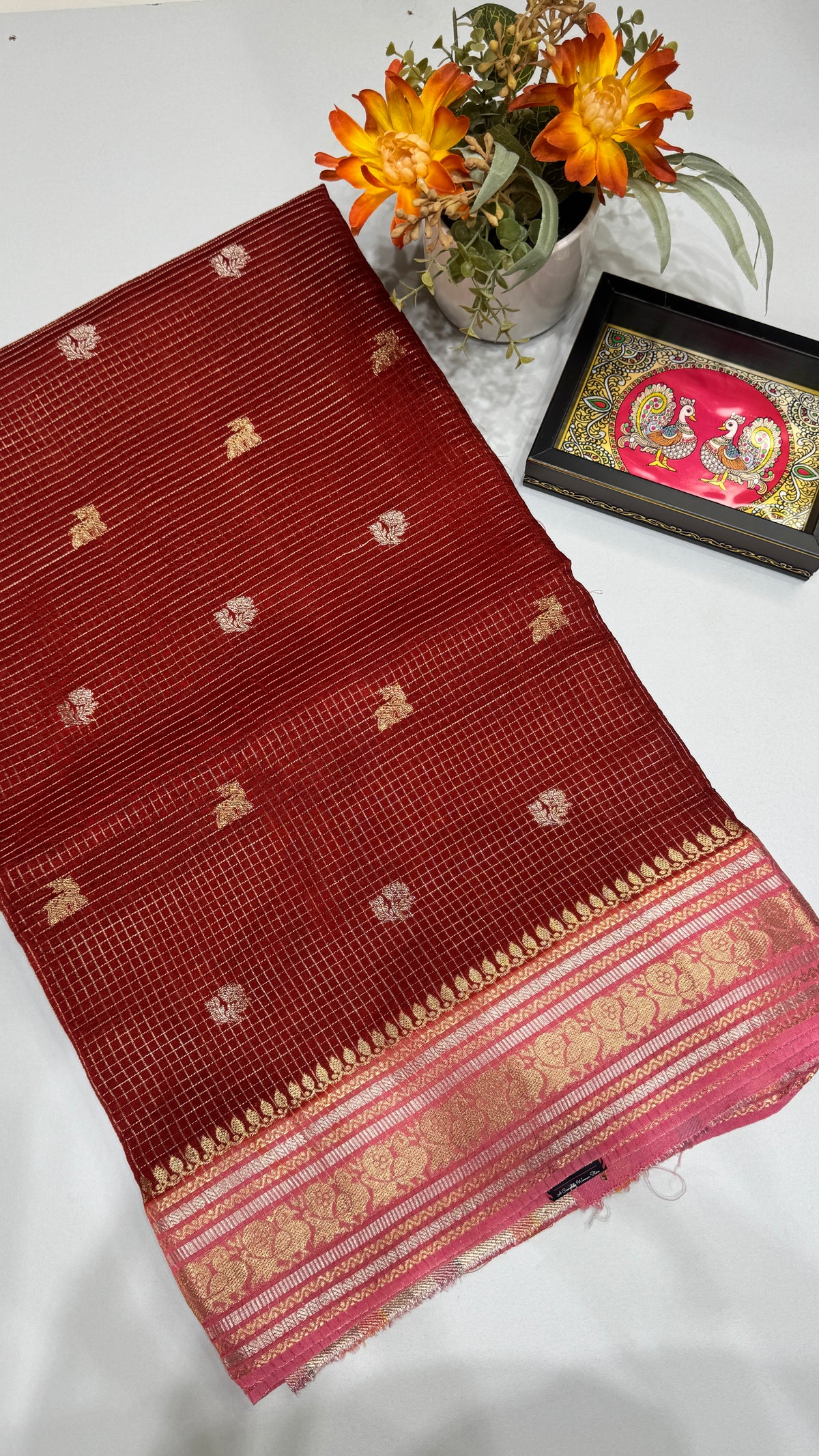 Semi Munga Crepe Saree