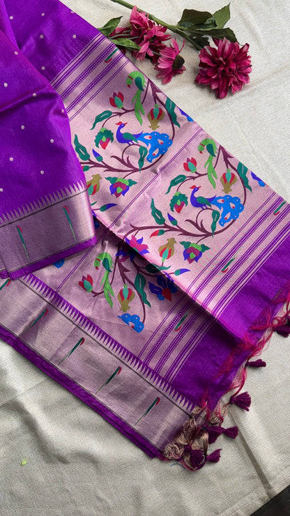 Semi Raw Silk Saree