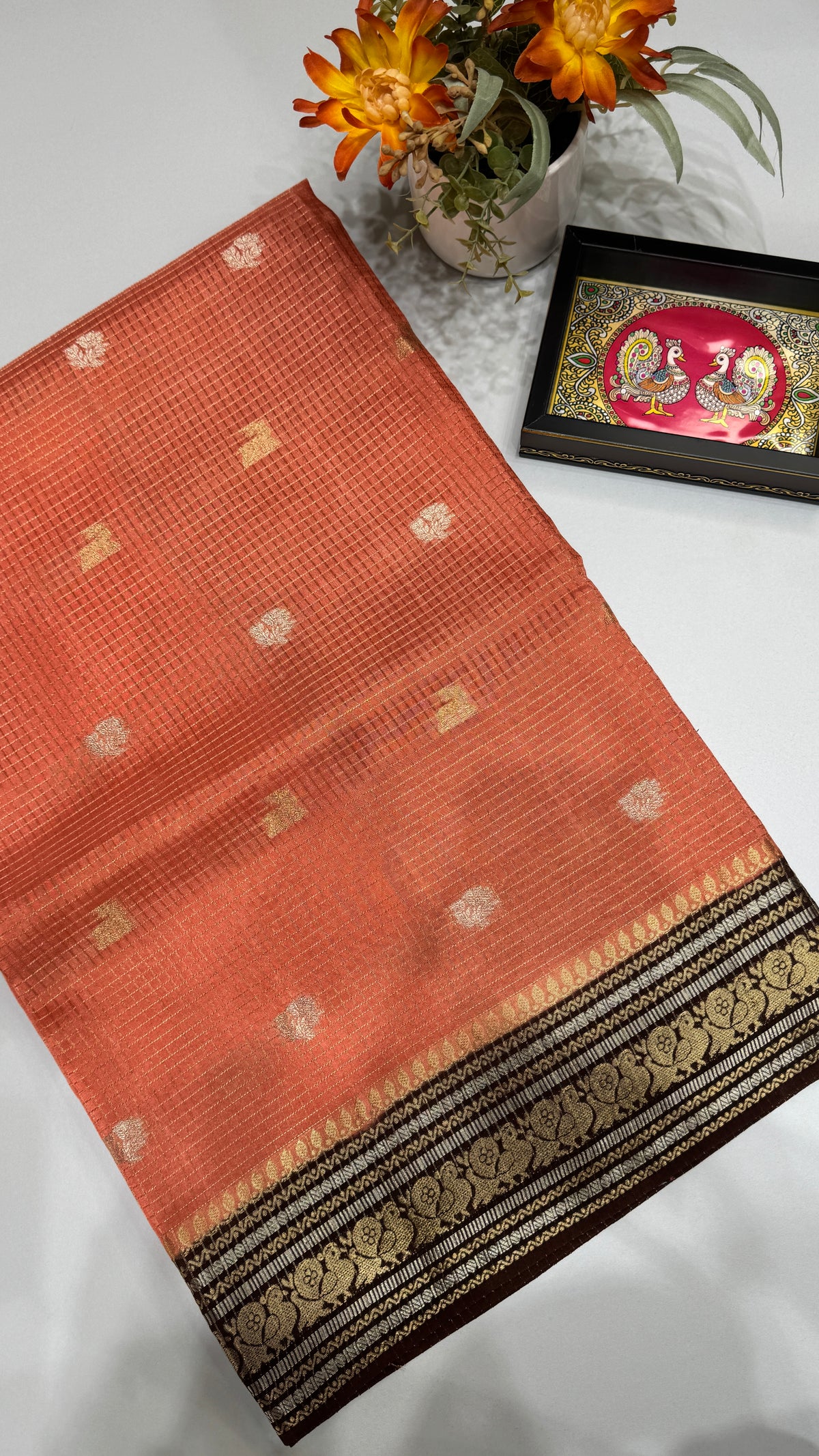 Semi Munga Crepe Saree