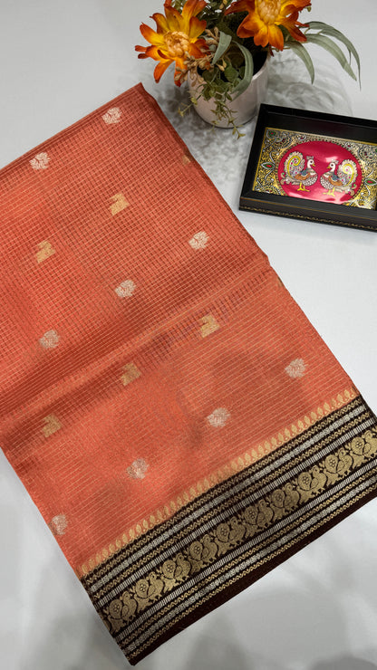 Semi Munga Crepe Saree