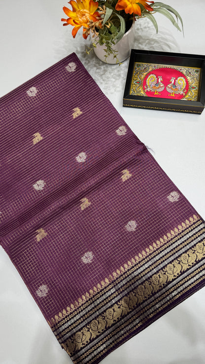 Semi Munga Crepe Saree