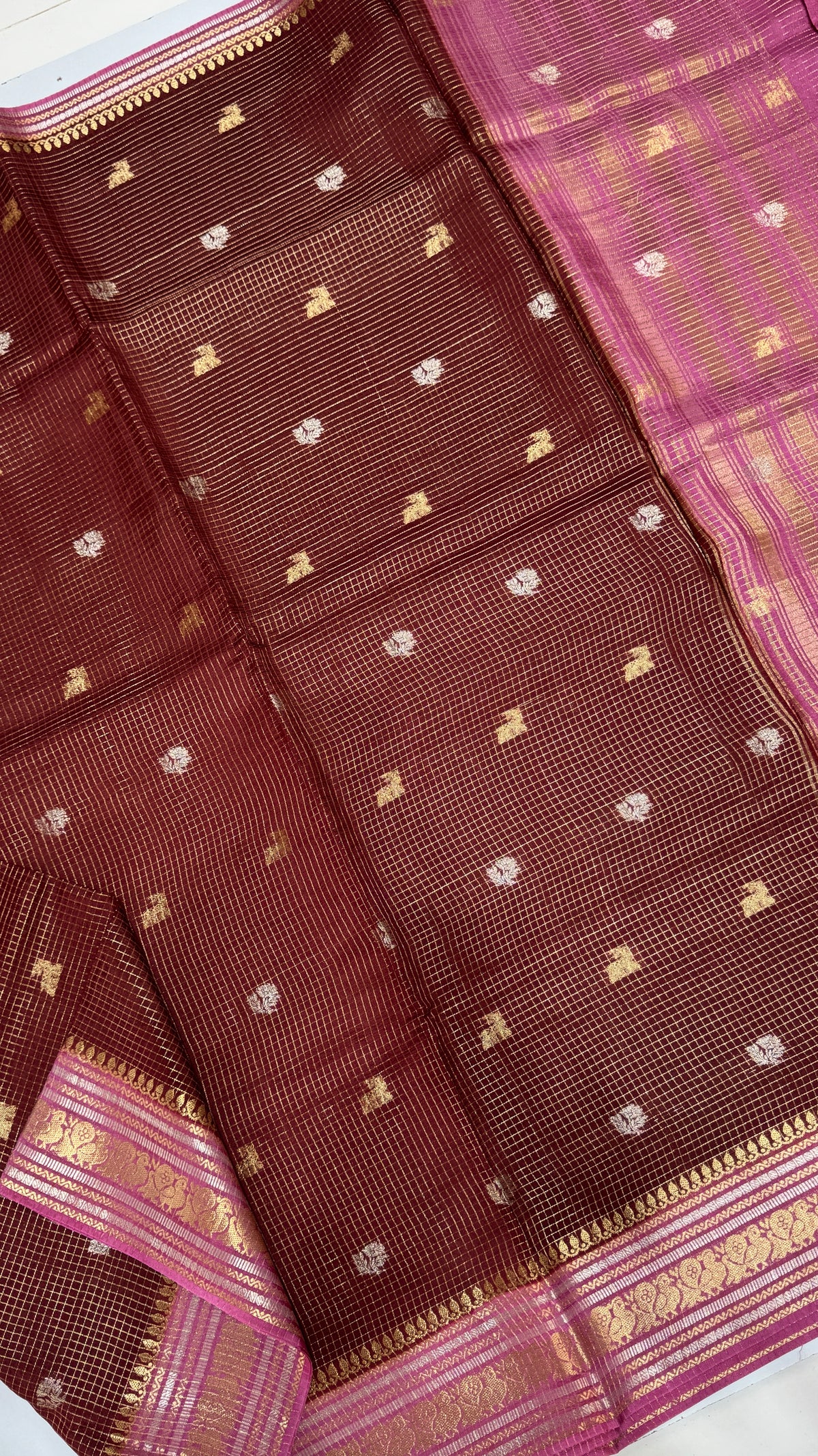 Semi Munga Crepe Saree