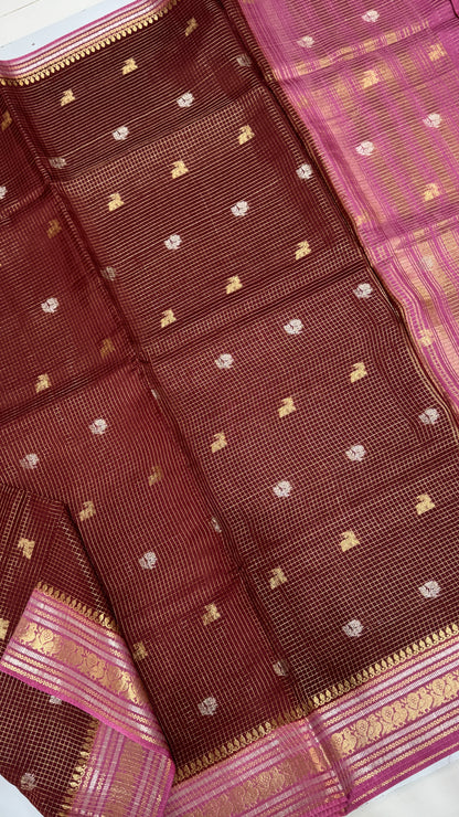 Semi Munga Crepe Saree