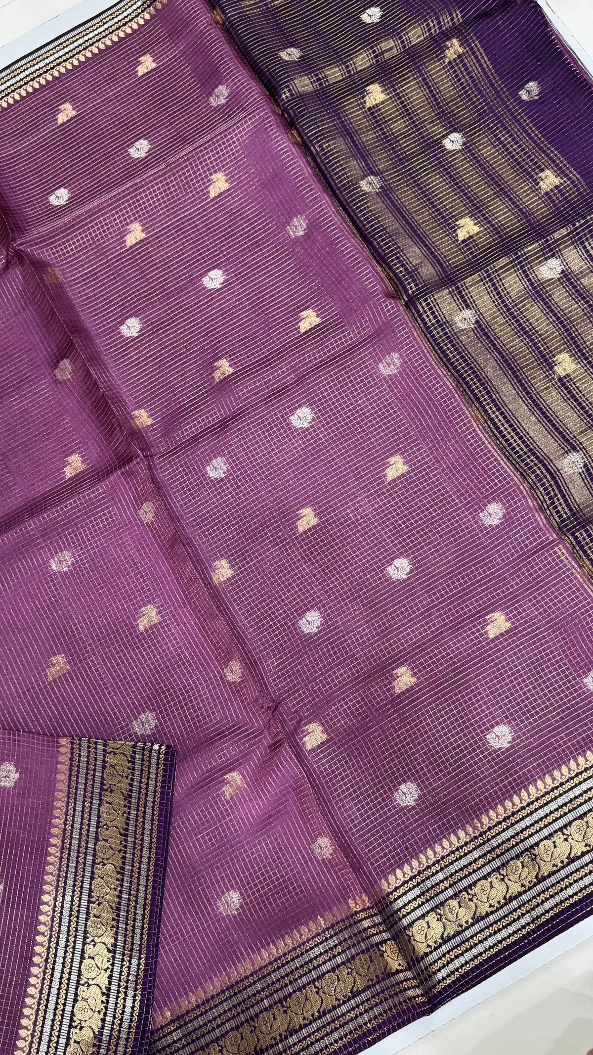 Semi Munga Crepe Saree
