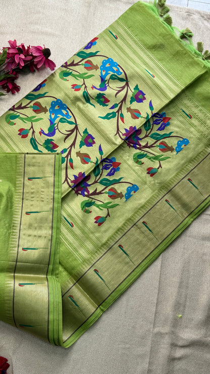 Semi Raw Silk Saree