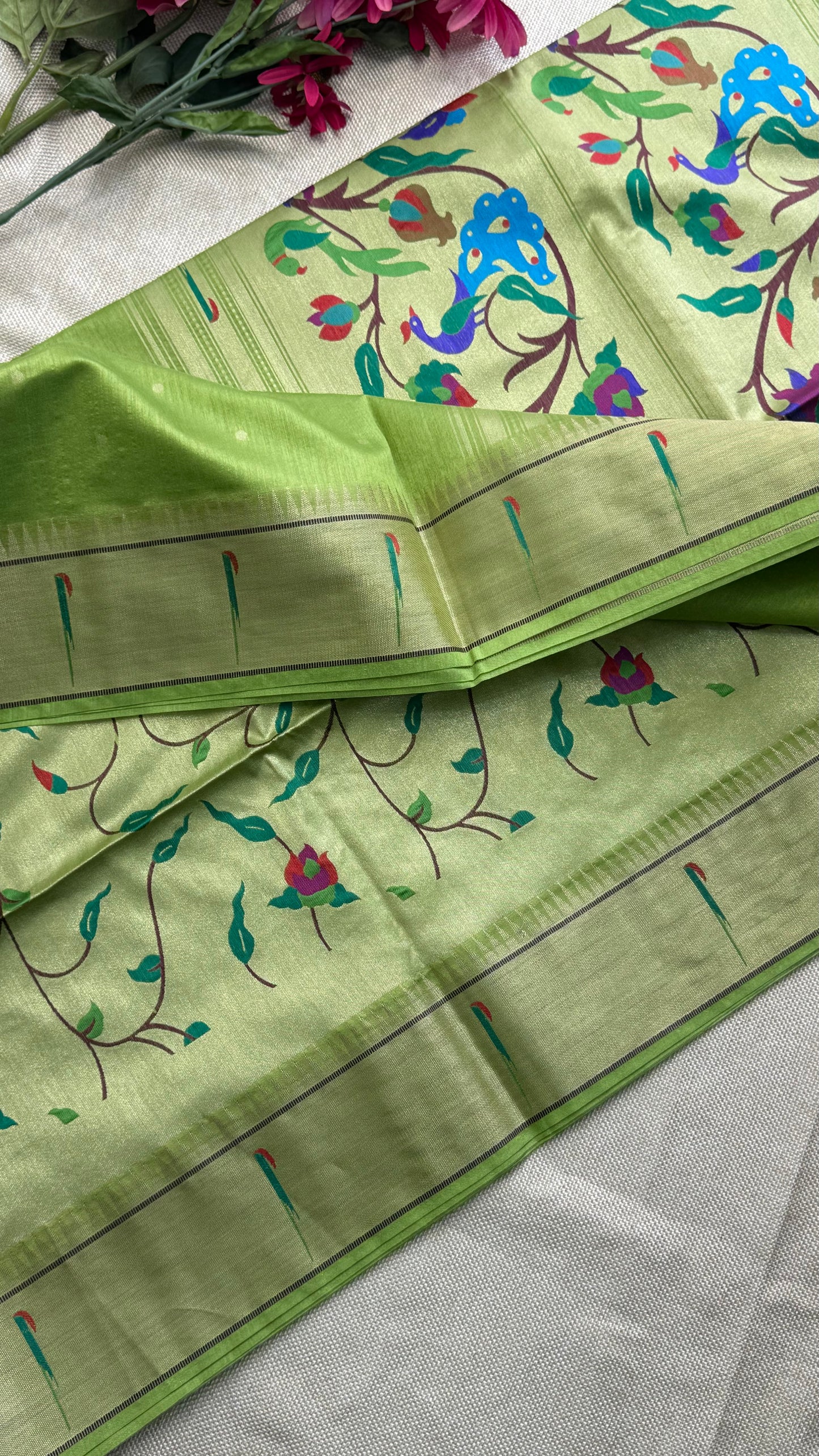 Semi Raw Silk Saree