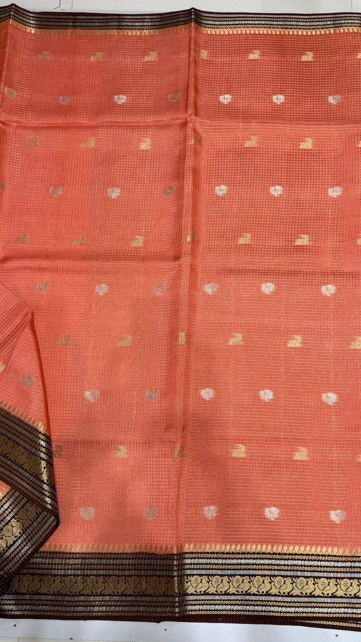 Semi Munga Crepe Saree