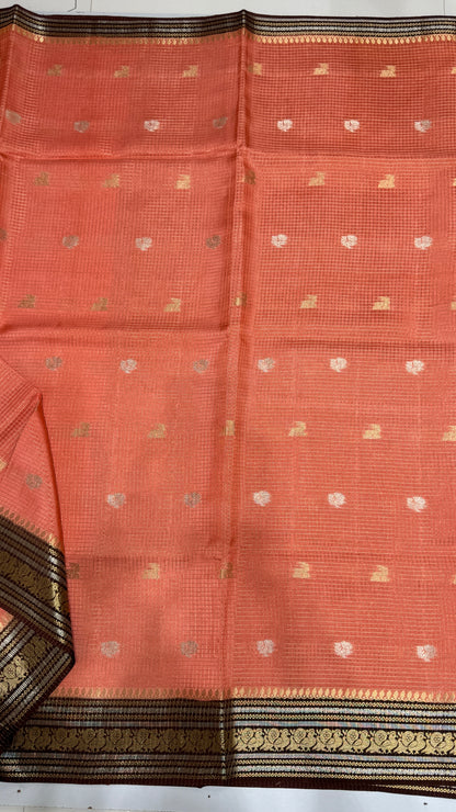 Semi Munga Crepe Saree