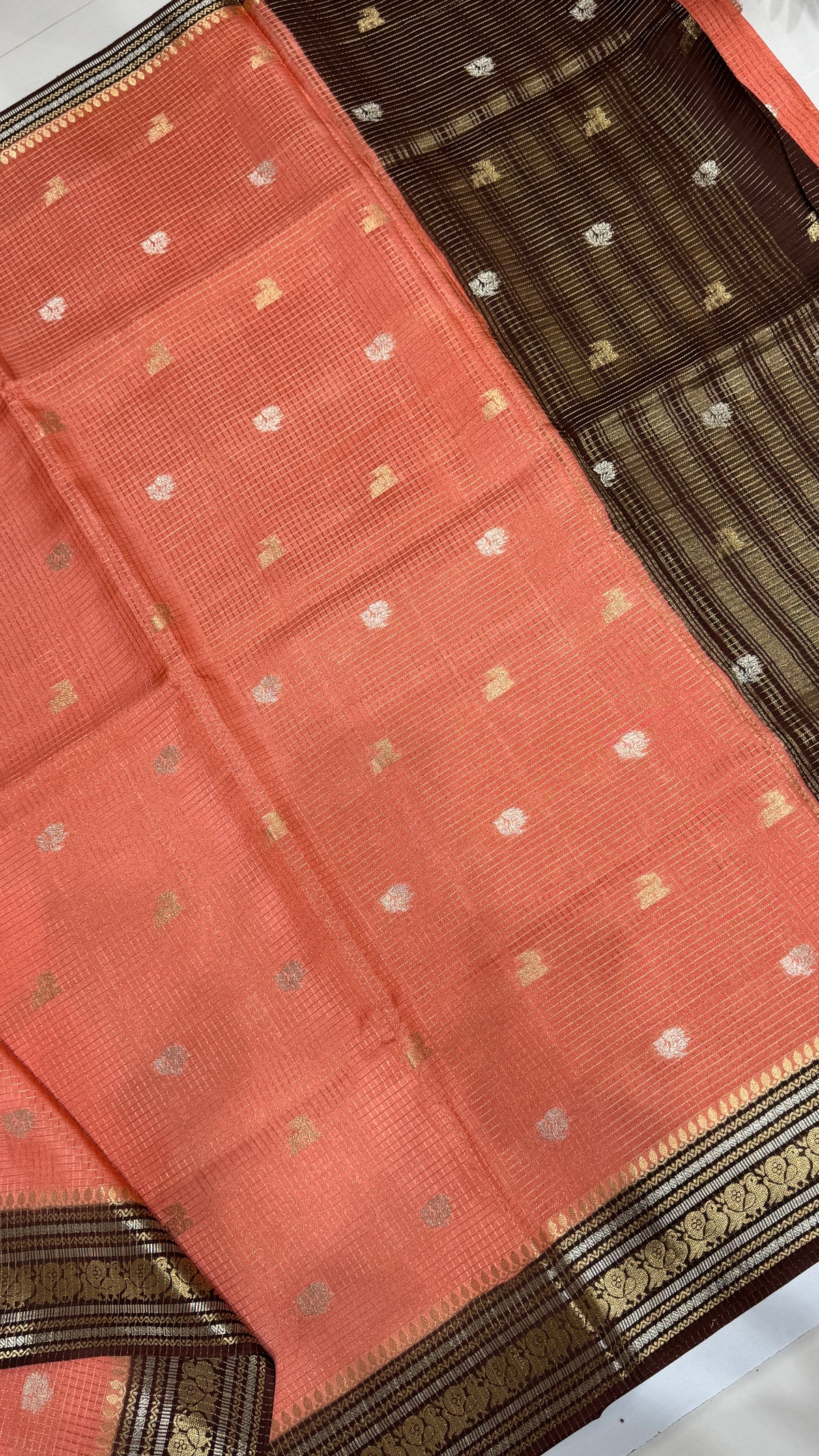 Semi Munga Crepe Saree