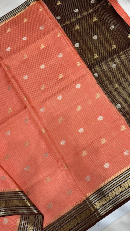 Semi Munga Crepe Saree