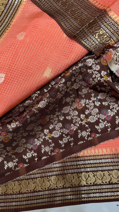 Semi Munga Crepe Saree