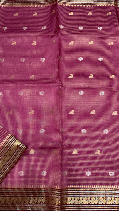 Semi Munga Crepe Saree