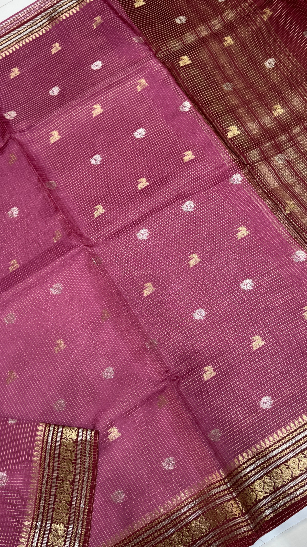 Semi Munga Crepe Saree