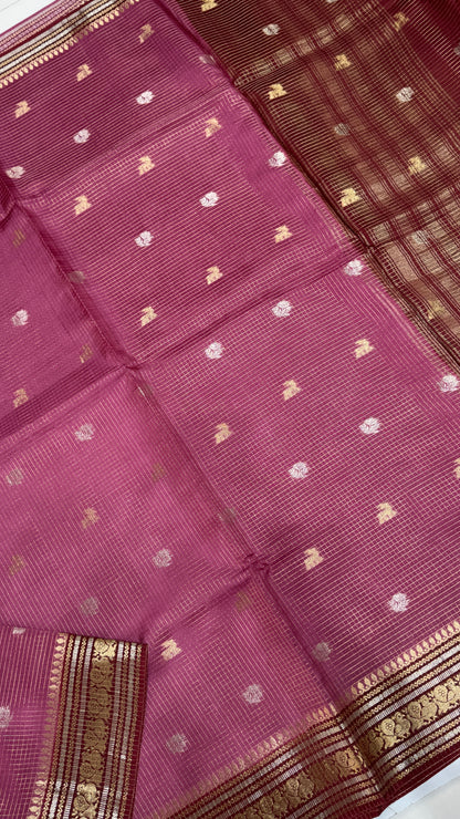 Semi Munga Crepe Saree