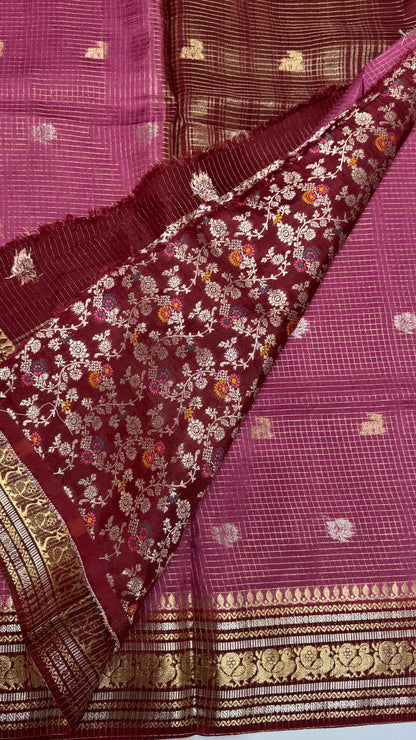 Semi Munga Crepe Saree