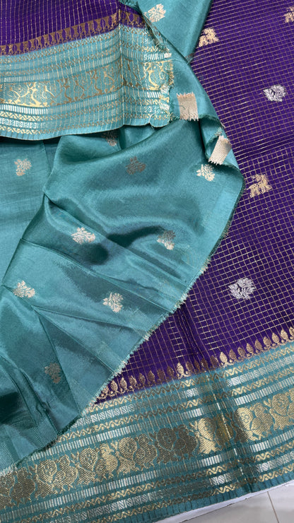 Semi Munga Crepe Saree
