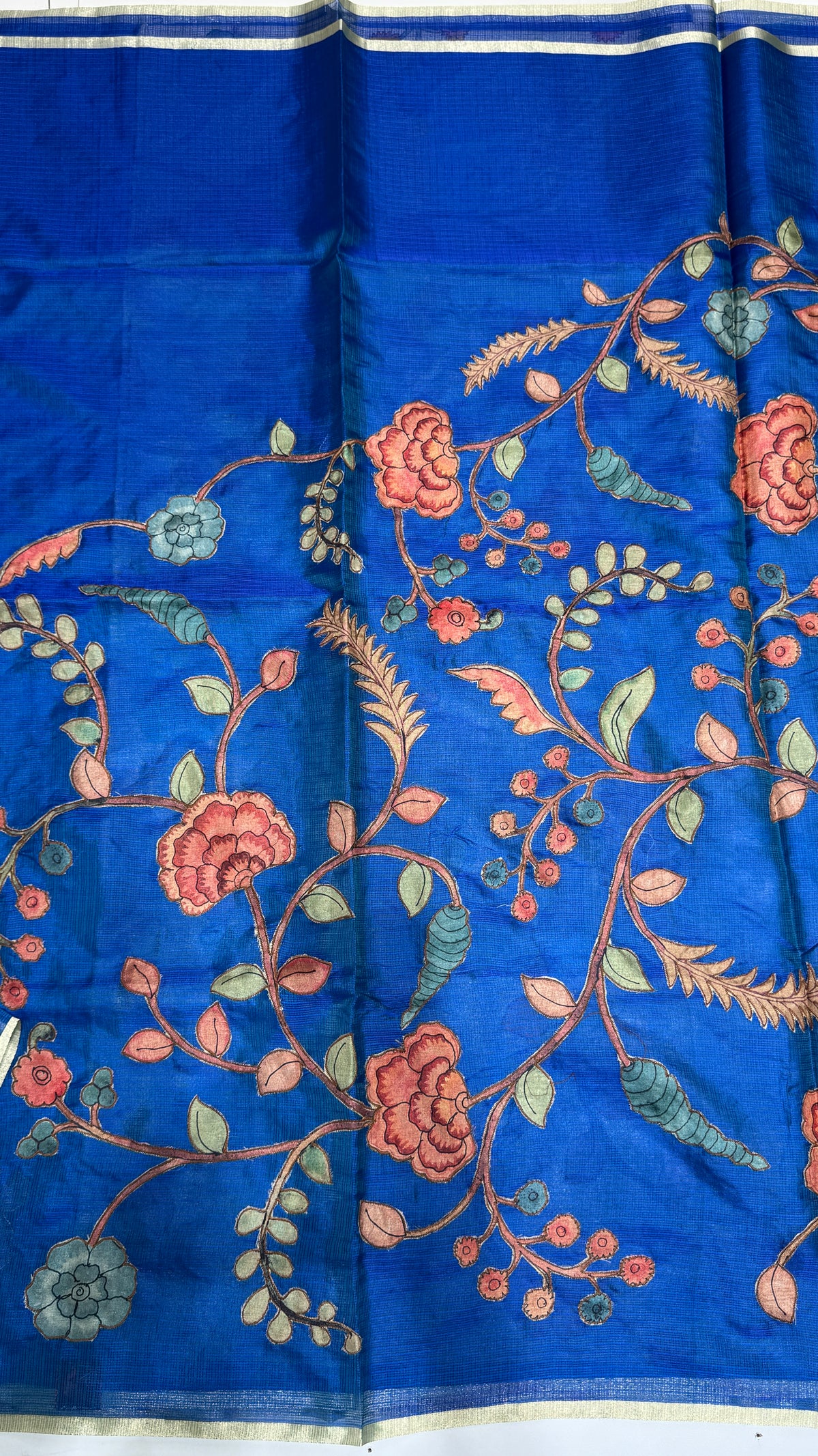 Kalamkari Applique Saree